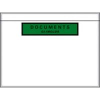 Boîte de 1000 pochettes document ci-inclus recyclées format C6 16,2 x 12 cm transparent