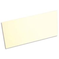 CLAIREFONTAINE Paquet de 25 cartes 210g POLLEN 10,6x21,3cm. Coloris Ivoire
