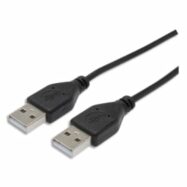 APM Câble USB 2.0 AA Mâle/Mâle 1,8m Noir 570306