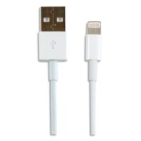 APM Câble USB-A vers Lightning MFI Mâle/Mâle 1m Blanc 600224
