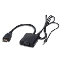 APM Convertisseur HDMI Mâle / VGA Femelle 10cm Noir 590472