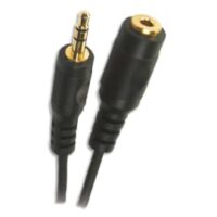 APM Rallonge jack 3,5mm Mâle/Femelle 5m Noir 418014