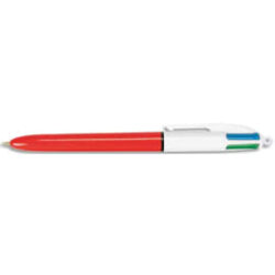 BIC 4 Couleurs Original Stylo-Bille Rétractable Pointe Fine (0,8 mm)