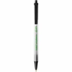 BIC Clic Stic ECOlutions Stylos-Bille Rétractables Pointe Moyenne (1,0 mm) - Noir