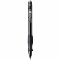 BIC Gel-ocity Stylos Gel Rétractables Pointe Moyenne (0,7 mm) - Noir