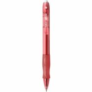 BIC Gel-ocity Stylos Gel Rétractables Pointe Moyenne (0,7 mm) - Rouge