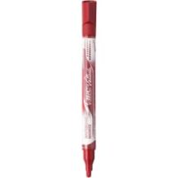 BIC Velleda Feutres pour Tableau Blanc Effaçables à Sec Pointe Conique Large - Rouge