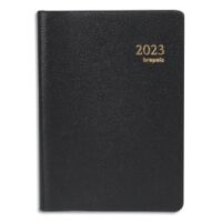 BREPOLS Agenda GENOVA Delta 834, spiralé, 1 semaine sur 2 pages, sextilingue, 8,1x12cm, noir