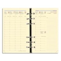 QUO VADIS Recharge Timer format 17, 1 semaine sur 2 pages à la verticale papier Ivoire