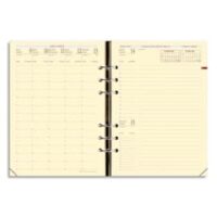 QUO VADIS Recharge Timer format 21, 1 semaine sur 2 pages à la verticale papier Ivoire