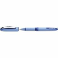 SCHNEIDER Roller à encre Bleu avec pointe aiguille hybride 0.5 mm. Cap-off. Grip ergonomique caoutchouté.