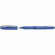 SCHNEIDER Roller à encre Bleu avec pointe conique hybride 0.5 mm. Cap-off. Grip ergonomique caoutchouté.
