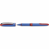 SCHNEIDER Roller à encre Rouge avec pointe conique hybride 0.5 mm. Cap-off. Grip ergonomique caoutchouté.