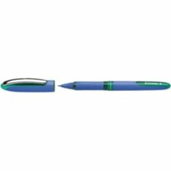 SCHNEIDER Roller à encre Vert avec pointe conique hybride 0.5 mm. Cap-off. Grip ergonomique caoutchouté.