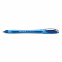 SCHNEIDER Stylo bille SLIDER MEMO à capuchon,pointe large,corps caoutchouc,encre indélébile Bleue