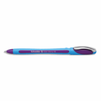 SCHNEIDER Stylo bille SLIDER MEMO à capuchon,pointe large,corps caoutchouc,encre indélébile Violette