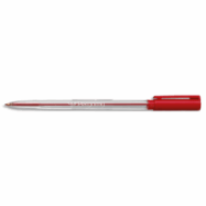 Stylo à bille pointe moyenne encre Rouge corps plastique cristal avec capuchon