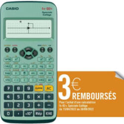 CASIO Calculatrice scientifique FX 92 Spéciale Collège FX92SPECOL-S1-EH