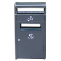 Cendrier corbeille d'extérieur sur pied économique 8+30 Litres - Dimensions L29 x H100 x P25 cm