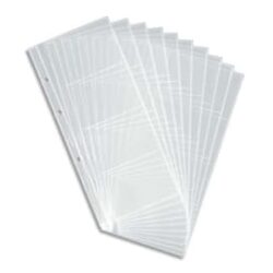 DURABLE Sachet 10 Recharges pour porte-cartes de visite Visifix - 80 cartes de visite 90 x 57 mm