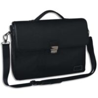OBERTHUR Cartable OREGON pour ordinateur 15,6'' Simili-cuir, 2 soufflets - Dim. : 42 x 12 x 33 cm Noir