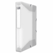 OXFORD Boîte de classement Hawaï 24x32cm en polypropylène 7/10e. Dos 4cm. Coloris Incolore