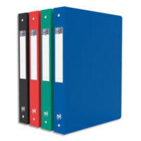 OXFORD Classeur OXFORD MEMPHIS A4 dos 40 mm 4 anneaux en PP assortis classique