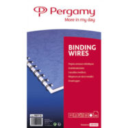 PERGAMY Boîte de 100 peignes anneaux métalliques, 34 boucles 7.9mm Blanc 900118