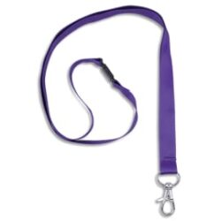 AVERY Boîte de 10 tours de cou recyclés avec mousqueton. Dimensions L44 x l1,5cm. Coloris Violet