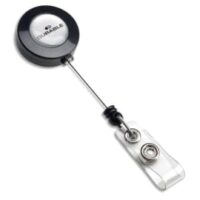 DURABLE Boîte 10 Enrouleurs pour porte-badge avec lanière bouton pression - cordon 80 cm - Anthracite