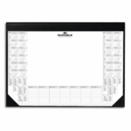 DURABLE Sous-main avec calendrier 2 ans + semainier - mousse antidérapante - L59 x H42 cm - Noir