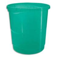 ESSELTE Corbeille à papier 14L COLOUR'ICE Vert. Dimensions (lxhxp) : 28,5x30,5x32,5cm