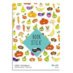 MAILDOR Book 24 feuilles A5 et 1008 Stick thème Amour