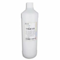 ART PLUS Flacon de 1 litre de colle gel transparente lavable, ne coule pas