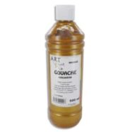 ART PLUS Flacon de 500 ml de gouache métalisée couleur bronze