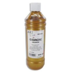 ART PLUS Flacon de 500 ml de gouache métalisée couleur bronze