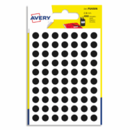 AVERY Sachet de 490 pastilles d8 mm. Ecriture manuelle. Coloris Noir