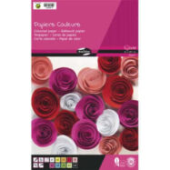 CLAIREFONTAINE Bloc de 30 feuilles de papier couleur 130g format A4 assorties
