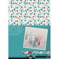 CLAIREFONTAINE Paquet de 40 feuilles carton décor Noël 25x35cm 150g