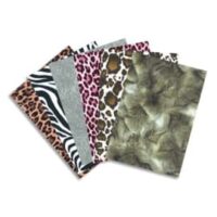 DECOPATCH Pochette de 30 feuilles 30x40cm décoratives 6 motifs assortis, thème peaux de bêtes