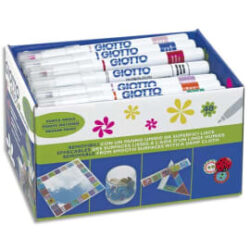 GIOTTO Schoolpack Boîte de 48 marqueurs gouache pointe ogive Décor matériels couleurs vives