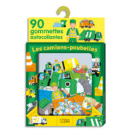 LITO DIFFUSION Boîte de 90 gommettes thème les camions poubelles