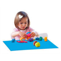 MAILDOR Lot de 10 sets de table Bleu translucide format 40x30cm pour activités manuelles