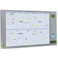 NOBO Planning annuel magnètique 34 lignes par mois 60 x 104 cm