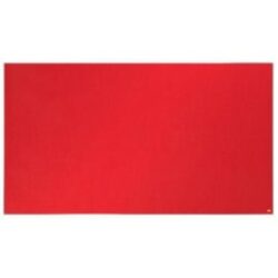NOBO Tableau d'affichage Widescreen en feutre Impression Pro - 1550 x 870 mm - rouge - 1915422