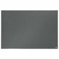 NOBO Tableau d'affichage en feutre Impression Pro - 900 x 600 mm - gris - 1915220