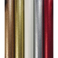 CLAIREFONTAINE Rouleau de papier cadeau métallisé uni pailleté 70g. 1,5x0,7m. 5 coloris assortis