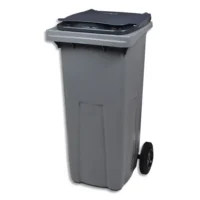 ROSSIGNOL Conteneur mobile Korok 120 litres Gris anthracite, en polyéthylène, prise frontale