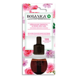 AIR WICK Recharge 19 ml parfum Rose des îles et Géranium oriental pour diffuseur électrique Botanica
