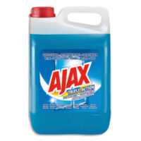 AJAX Bidon 5 Litres Nettoyant vitres et surfaces modernes Bleu 3en1 anti-traces, dégraissant, anti-goutte